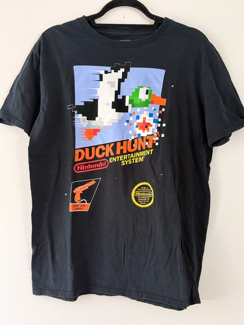 Nintendo Duck Hunt Black Graphic T-Shirt - Retro Gaming